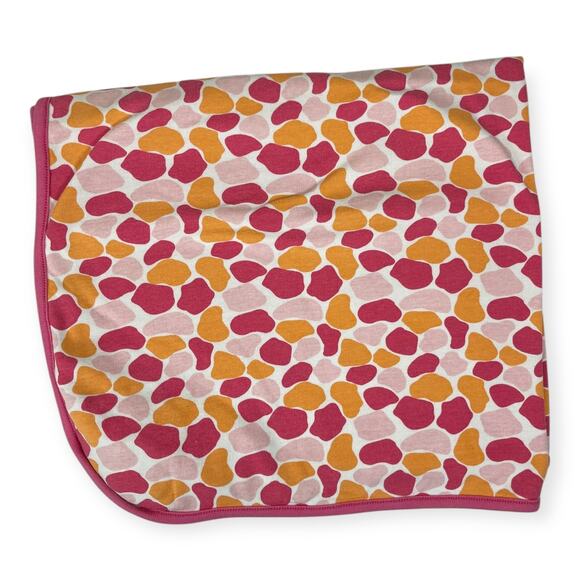 Gymboree Jolly Giraffe Pink Orange Spotted Baby Blanket Embroidered 2016 - Picture 4 of 8